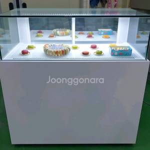 카페용 마카롱 샌드위치 냉장 쇼케이스 앞1단뒤2단