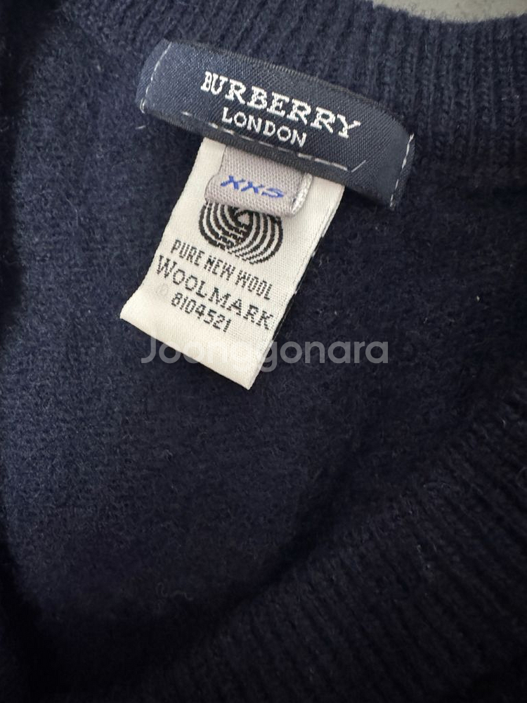 여성 버버리 런던 니트 베스트 조끼 xxs--2