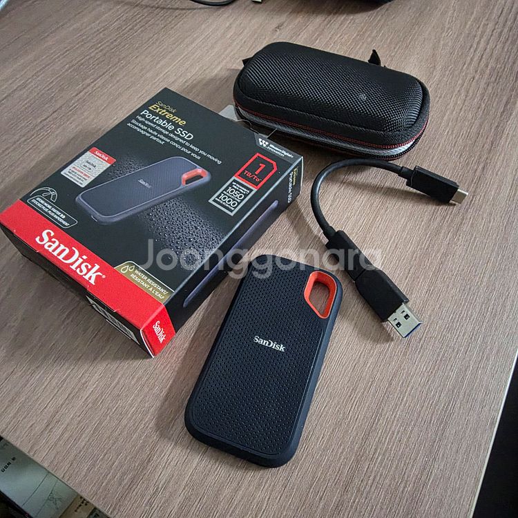 샌디스크 외장 ssd E61 + 전용 파우치 1TB--0