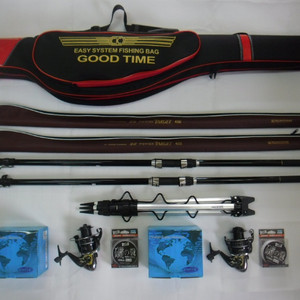 카본원투낚시대450 2대+6000번릴2대+받침대