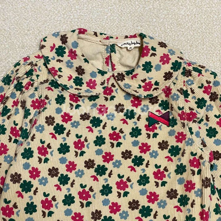 (정품)리미떼두두 코듀로이 플라워 원피스 XL 7-8세--1