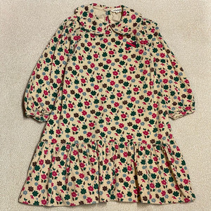 (정품)리미떼두두 코듀로이 플라워 원피스 XL 7-8세