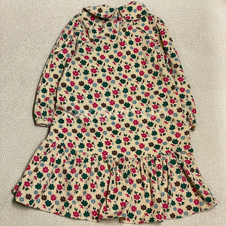 (정품)리미떼두두 코듀로이 플라워 원피스 XL 7-8세--2