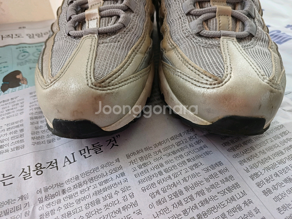 나이키 에어맥스95 에센셜 QS 실버불렛 240 중고--2
