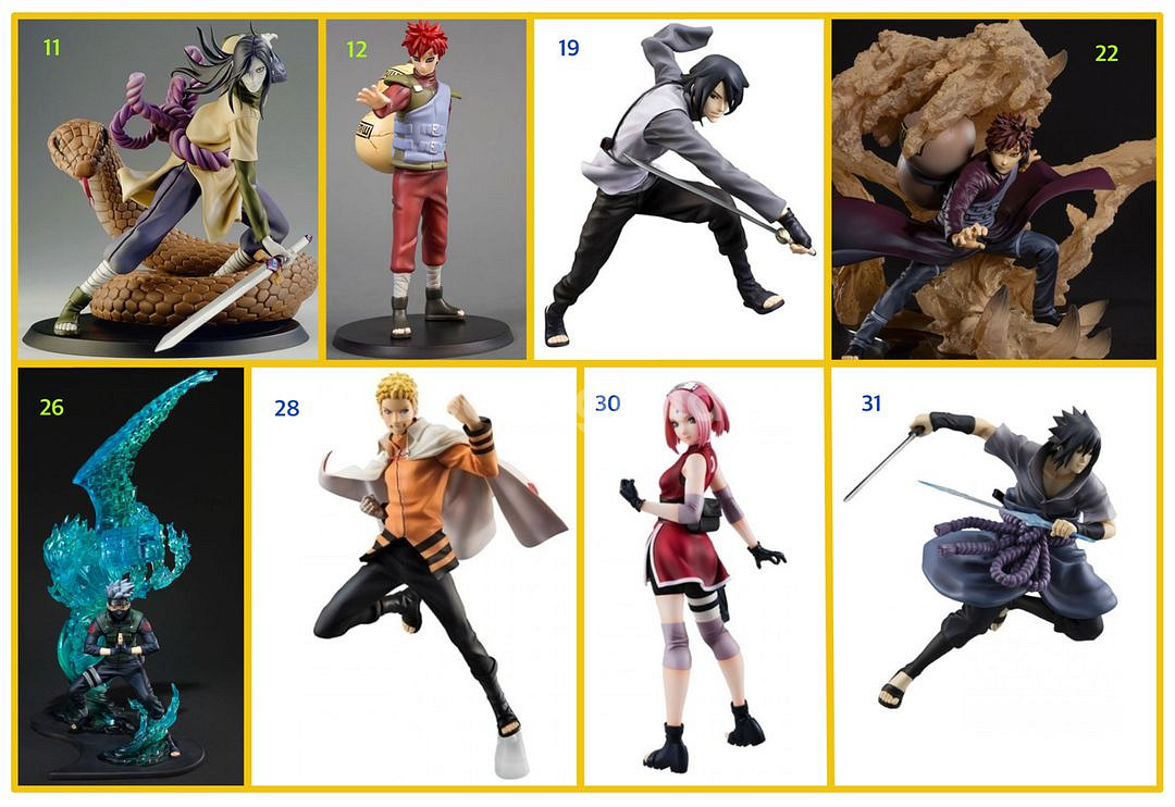 [나루토] 피규어 / 반프, 메가하우스, 츠메, 넨도--1