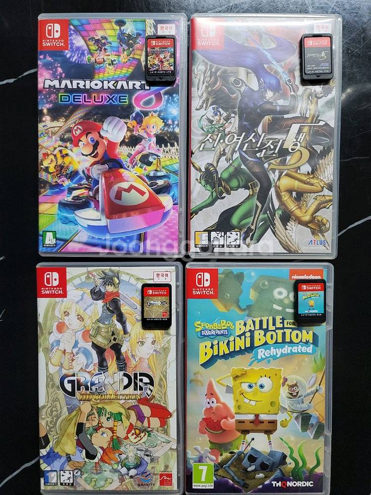 [스위치] 마리오카트 진여신전생 그란디아 스폰지밥--0