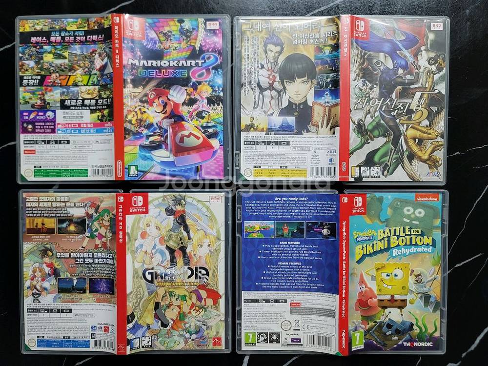 [스위치] 마리오카트 진여신전생 그란디아 스폰지밥--3