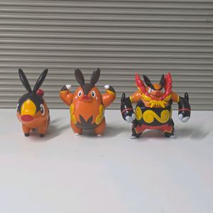 포켓몬 몬코레 몬콜레 뚜꾸리, 차오꿀, 염무왕 피규어