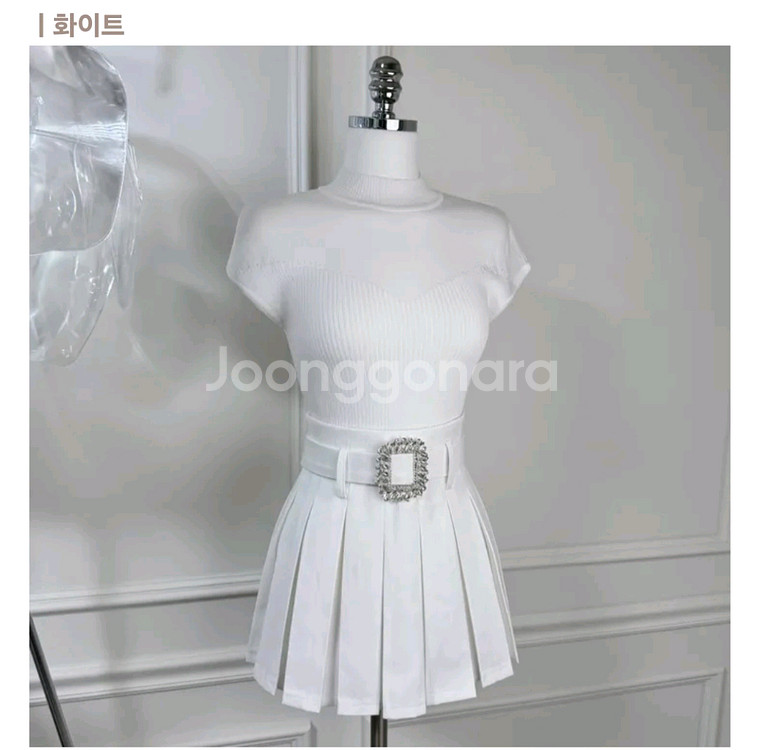 수입큐빅스커트--3