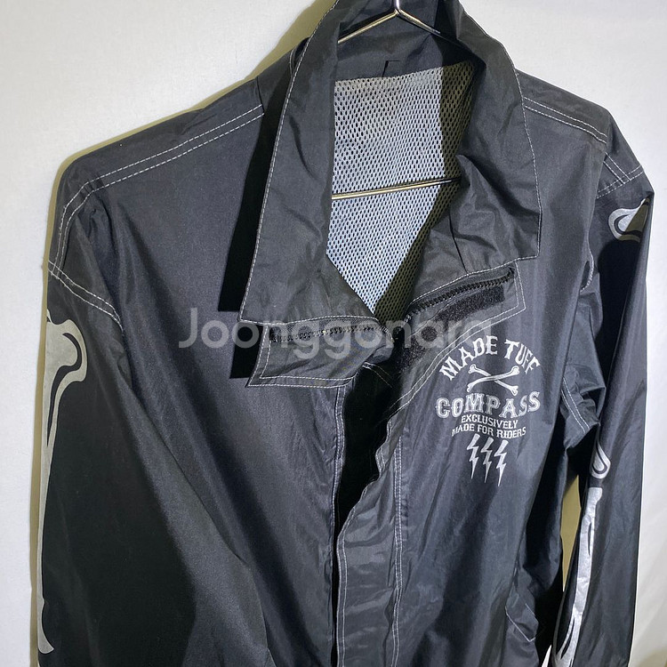 L)해골 프린팅 우의 자켓--0