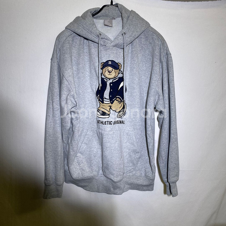 M)스파오 기모 베어 후드티--1