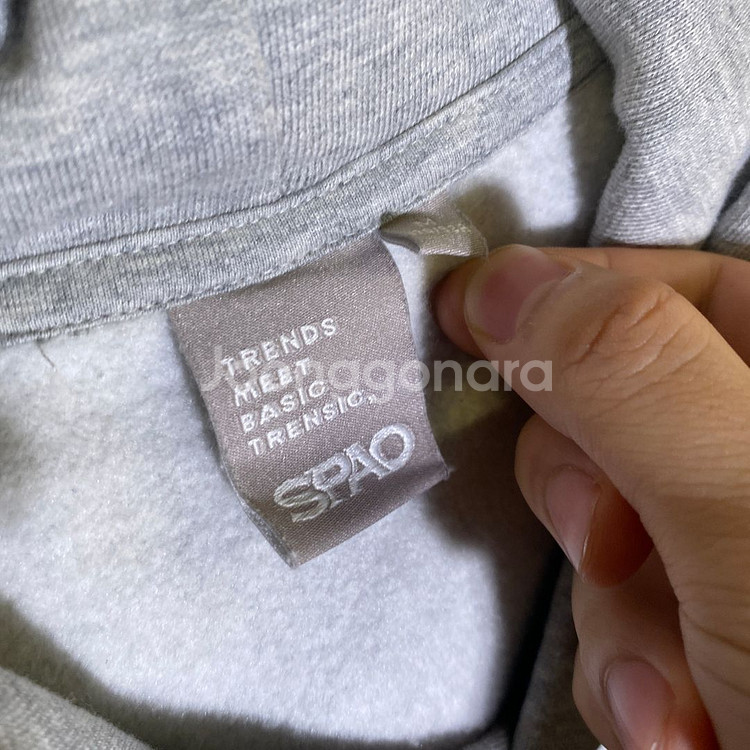 M)스파오 기모 베어 후드티--2