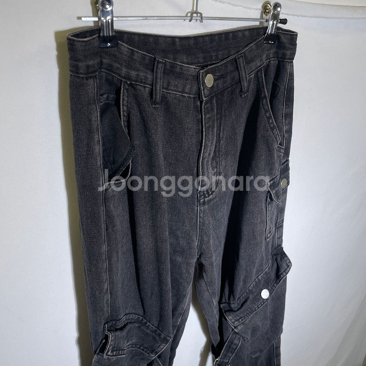 XS)CIDER 여성 카고 데님 팬츠 청바지--0