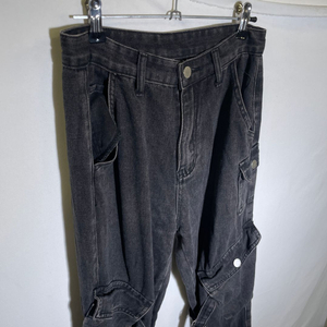 XS)CIDER 여성 카고 데님 팬츠 청바지