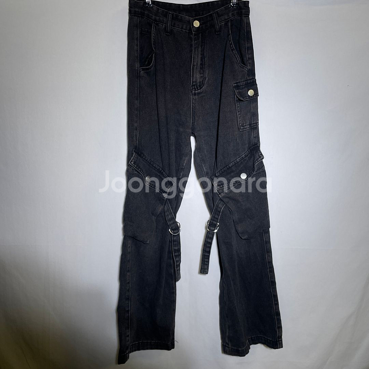 XS)CIDER 여성 카고 데님 팬츠 청바지--1