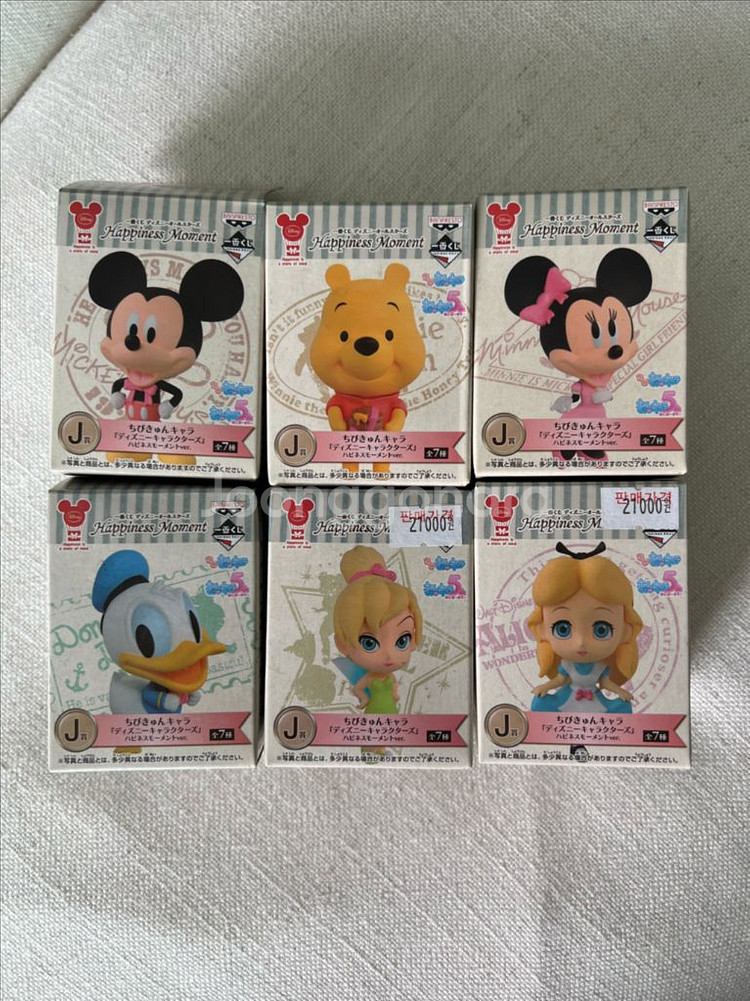 제일복권 J상 디즈니 캐릭터즈 해피니스 모먼트 피규어--0