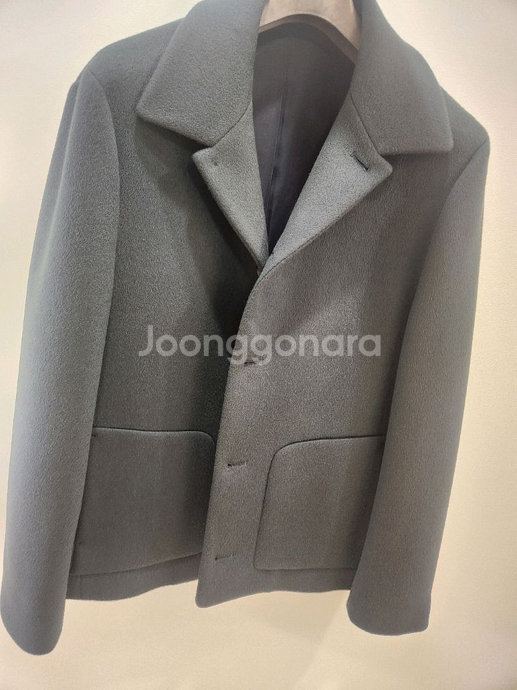 비르반테 울 캐시미어 하프코트 틸 L사이즈--5