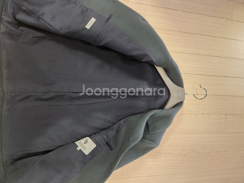 비르반테 울 캐시미어 하프코트 틸 L사이즈--7