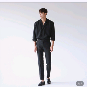 남성 웨촬_ITEM PLANNER 블랙 셋업