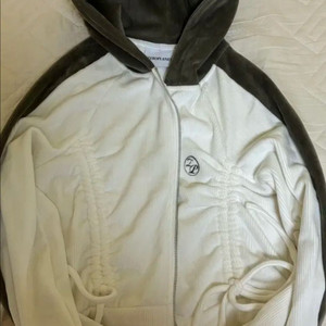 제로플래닛 벨벳 후드집업