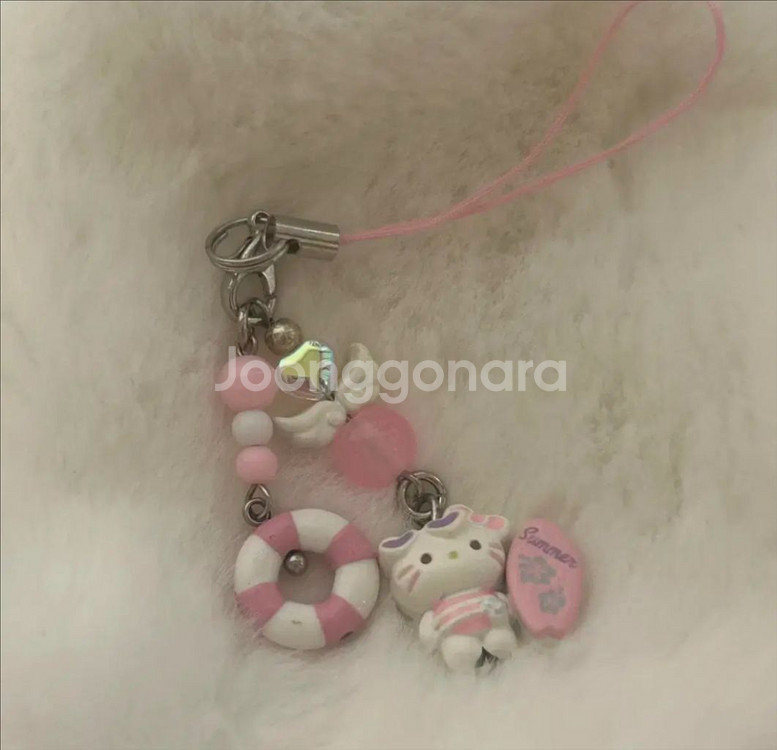 산리오 헬로키티 날개 피규어 키링 스트랩--0