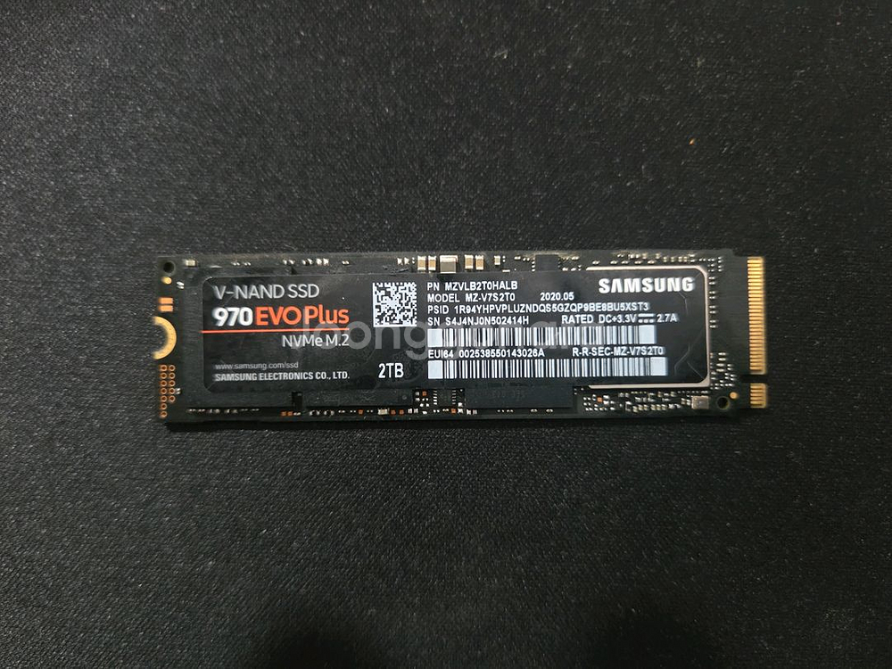 삼성 970 evo plus 2tb팝니다--0