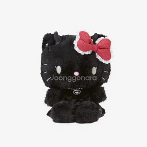 산리오 헬로키티 플러시 토이 리틀 데빌 블랙 중형인형