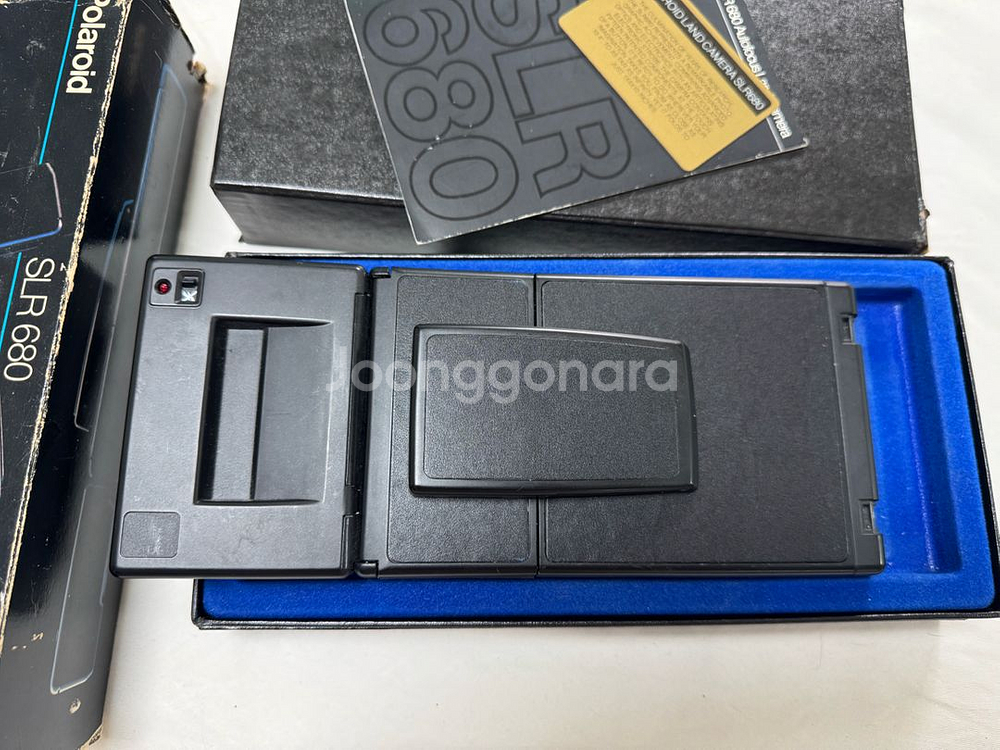 가죽 교체한 폴라로이드 SLR 680 SE--3
