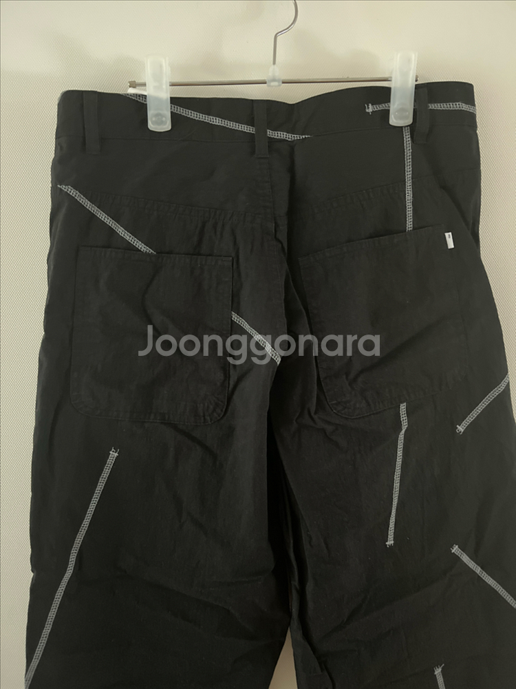 노매뉴얼 블랙 스티치 팬츠 L--6