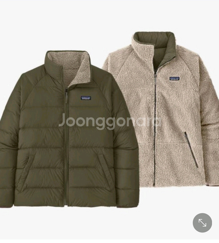 파타고니아 리버시블 사일런트 패딩 L사이즈--0