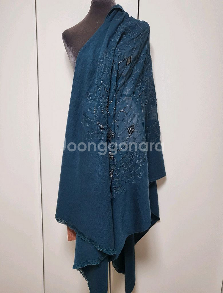 에트로 ETRO 고가 캐시미어 실크 숄 머플러 스카프--0