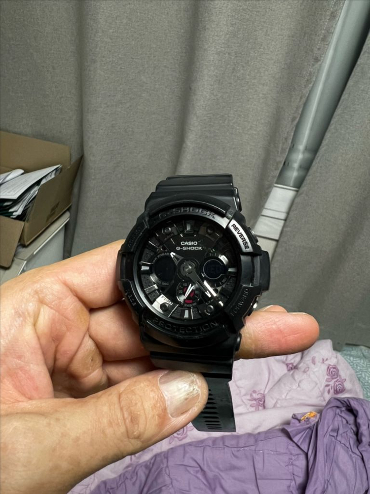 카시오 G-Shock 지샥 GA-201 블랙--2