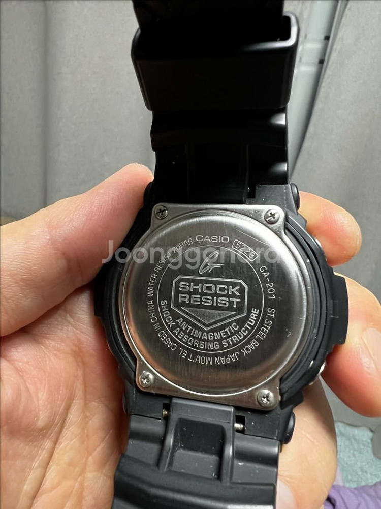 카시오 G-Shock 지샥 GA-201 블랙--3