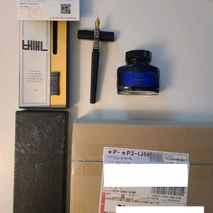 18k 베개 만년필 + 겸손 사각노트 3종 세트