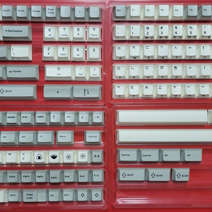 1.7mm PBT 염료승화 그레이 한영 키캡