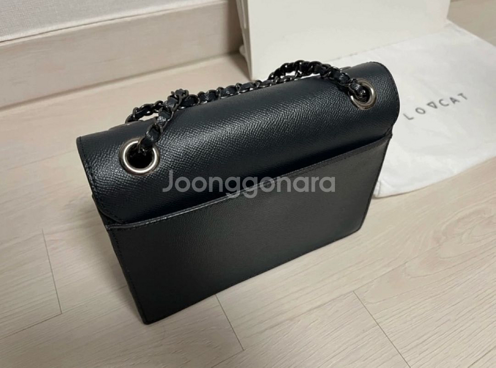 러브캣 가방 체인 숄더백 네이비--1