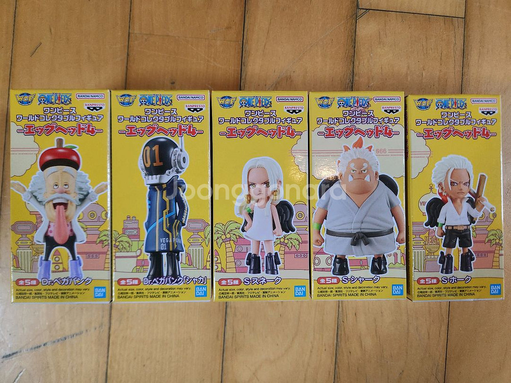원피스 월콜 피규어 에그헤드 4탄 미개봉 5종 일괄--0