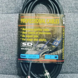 3m 일렉기타 케이블 연결선 EQ 통기타 SD 앰프