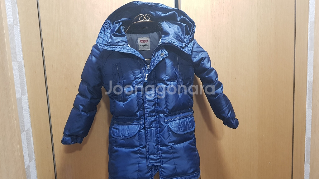 리바이스 키즈 덕다운 패딩 110 size--2