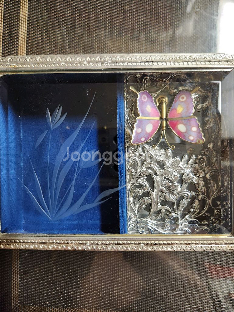 나비 오르골 보석함--2