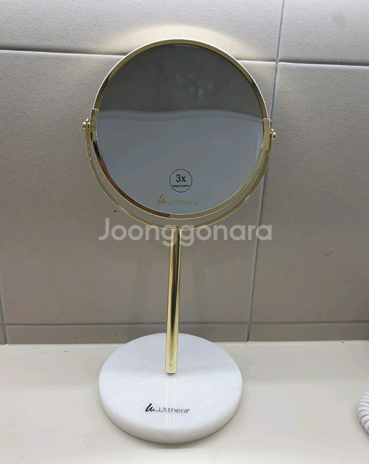 새상품 대리석 거울 스탠드거울 확대거울--0