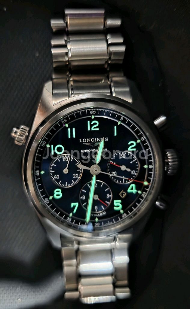 론진 스피릿 블루다이얼 크로노그래프42mm--0