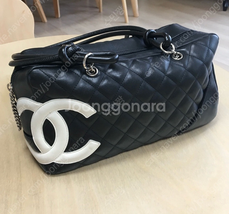 샤넬 깜봉 coco 로고 퀼팅 스티치 숄더백 정품--0
