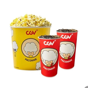 칼답 cgv팝콘 콤보 (팝콘 라지+탄산음료2) 생일쿠폰