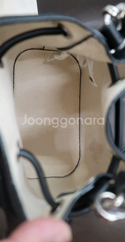 캉골 블랙 버킷백 + 미니 파우치--6