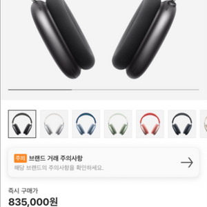 애플 에어팟 맥스 스페이스그레이