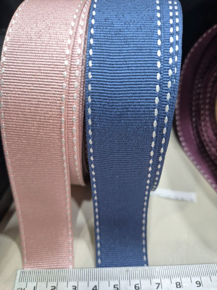 리본재료로 쓰는 스테치골직리본--4