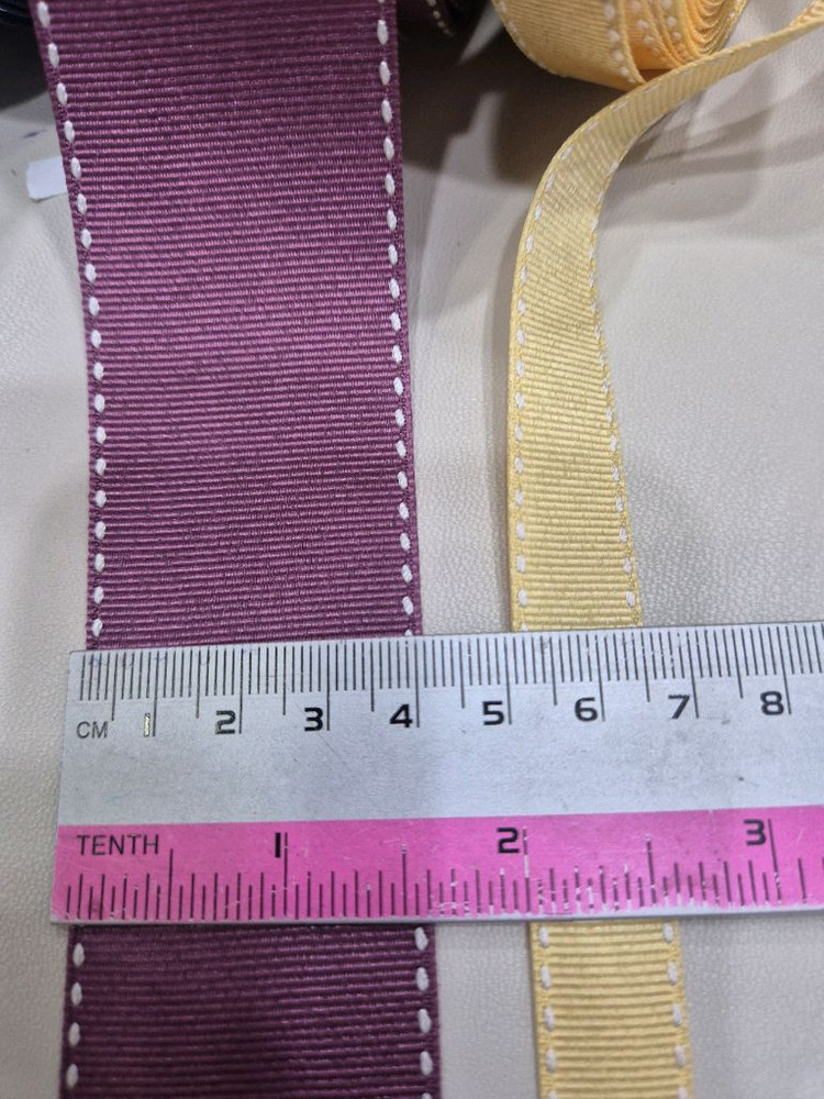 리본재료로 쓰는 스테치골직리본--3