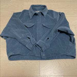 Zara 자라 코듀로이 블루 자켓