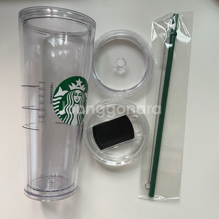 스타벅스 투명 콜드컵 더블월 코어 710ml--0